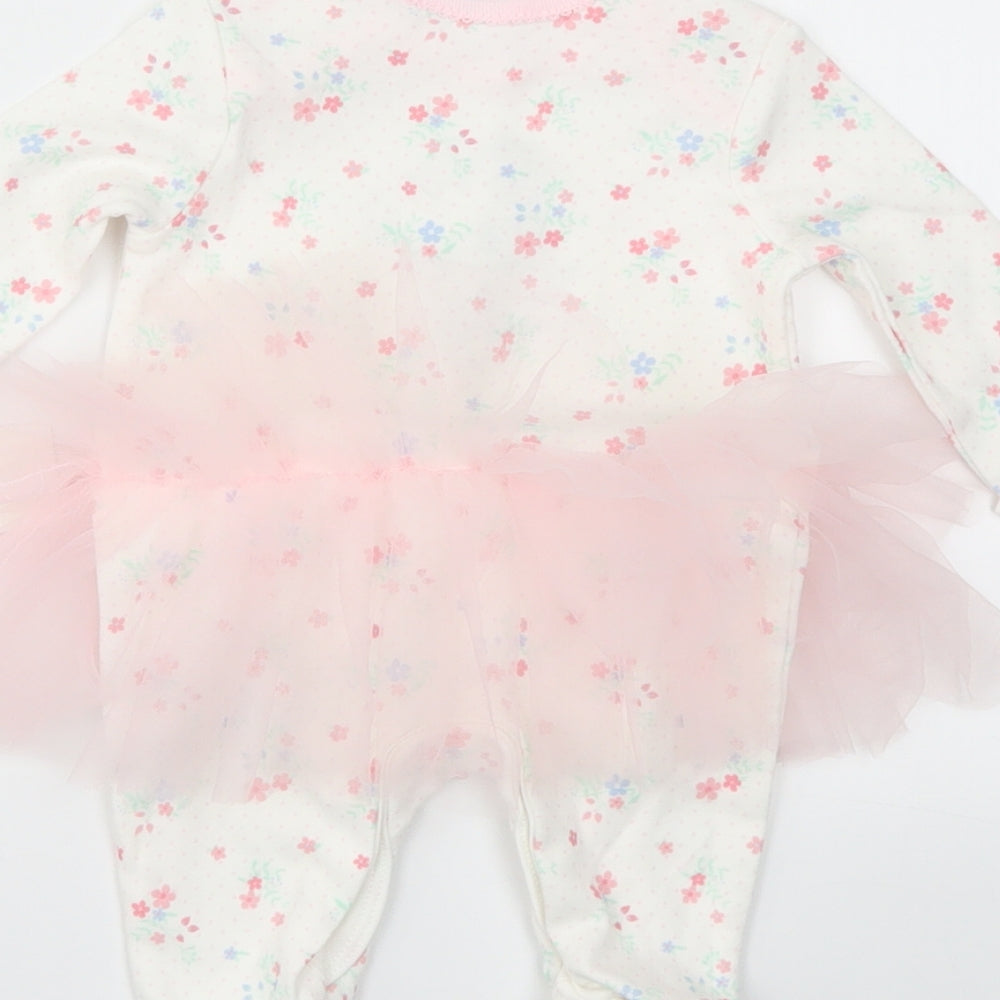 George Baby Multicoloured Floral  Babygrow One-Piece Size Newborn
