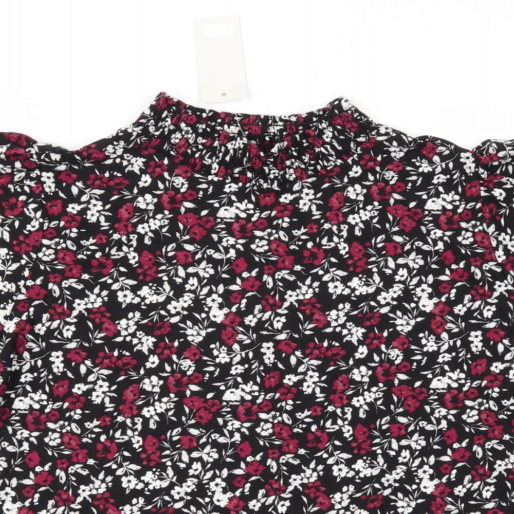 F&F Womens Multicoloured Floral  Basic T-Shirt Size 18