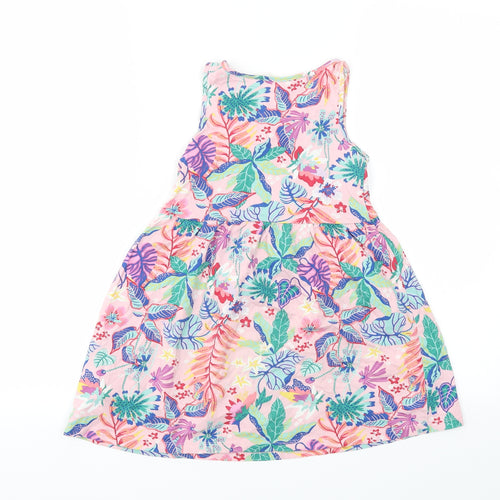 H&M Girls Multicoloured Floral  Fit & Flare  Size 5-6 Years