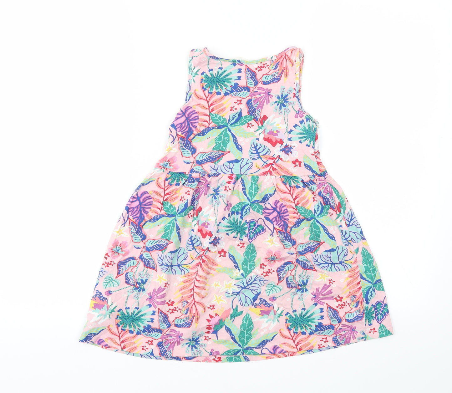 H&M Girls Multicoloured Floral  Fit & Flare  Size 5-6 Years