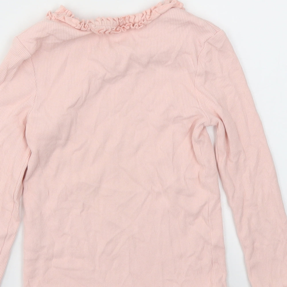 George Girls Pink   Basic T-Shirt Size 4-5 Years