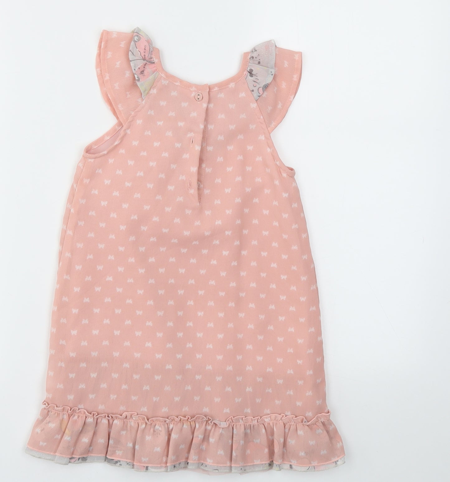 George Girls Pink Floral  Fit & Flare  Size 3-4 Years