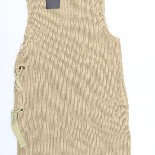 Missguided Womens Beige   Pullover Jumper Size L