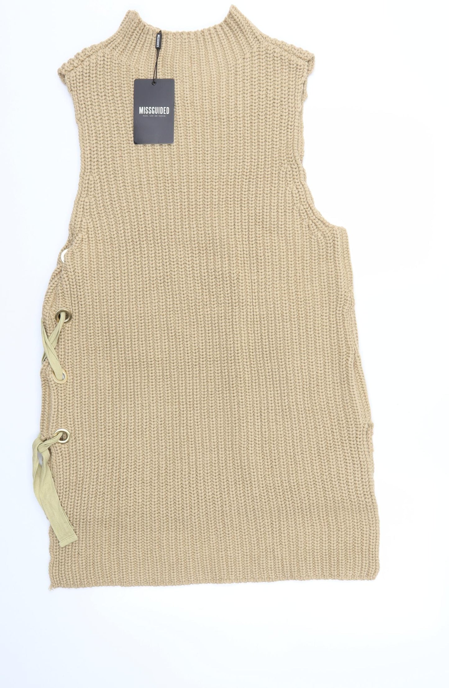 Missguided Womens Beige   Pullover Jumper Size L