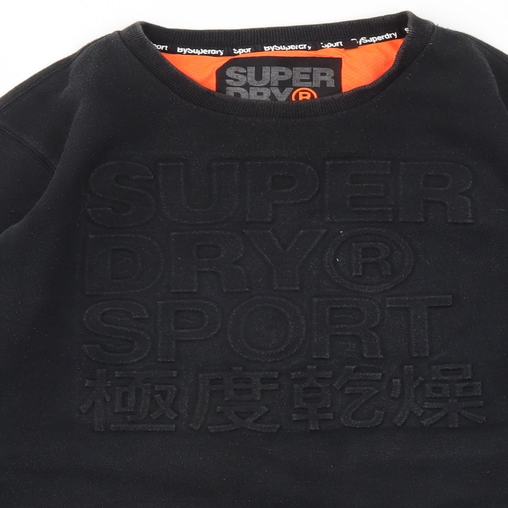 Superdry Mens Black   Pullover Sweatshirt Size XL
