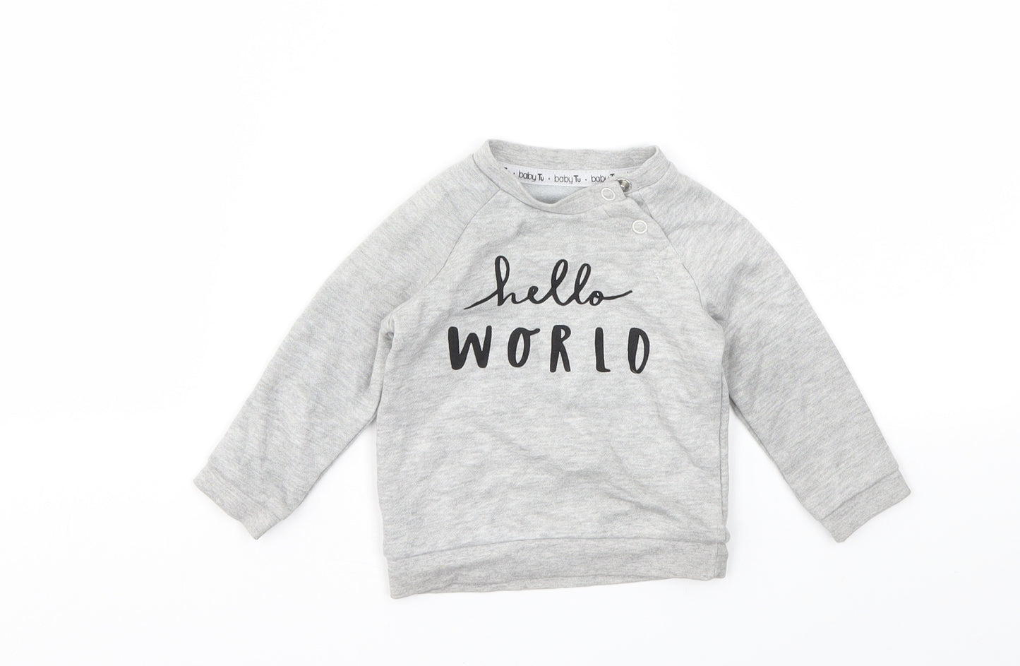 TU Boys Grey   Pullover Jumper Size 3-6 Months