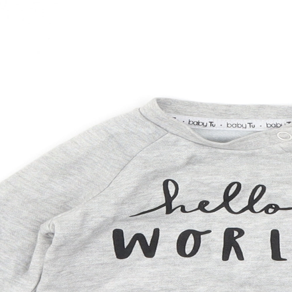 TU Boys Grey   Pullover Jumper Size 3-6 Months