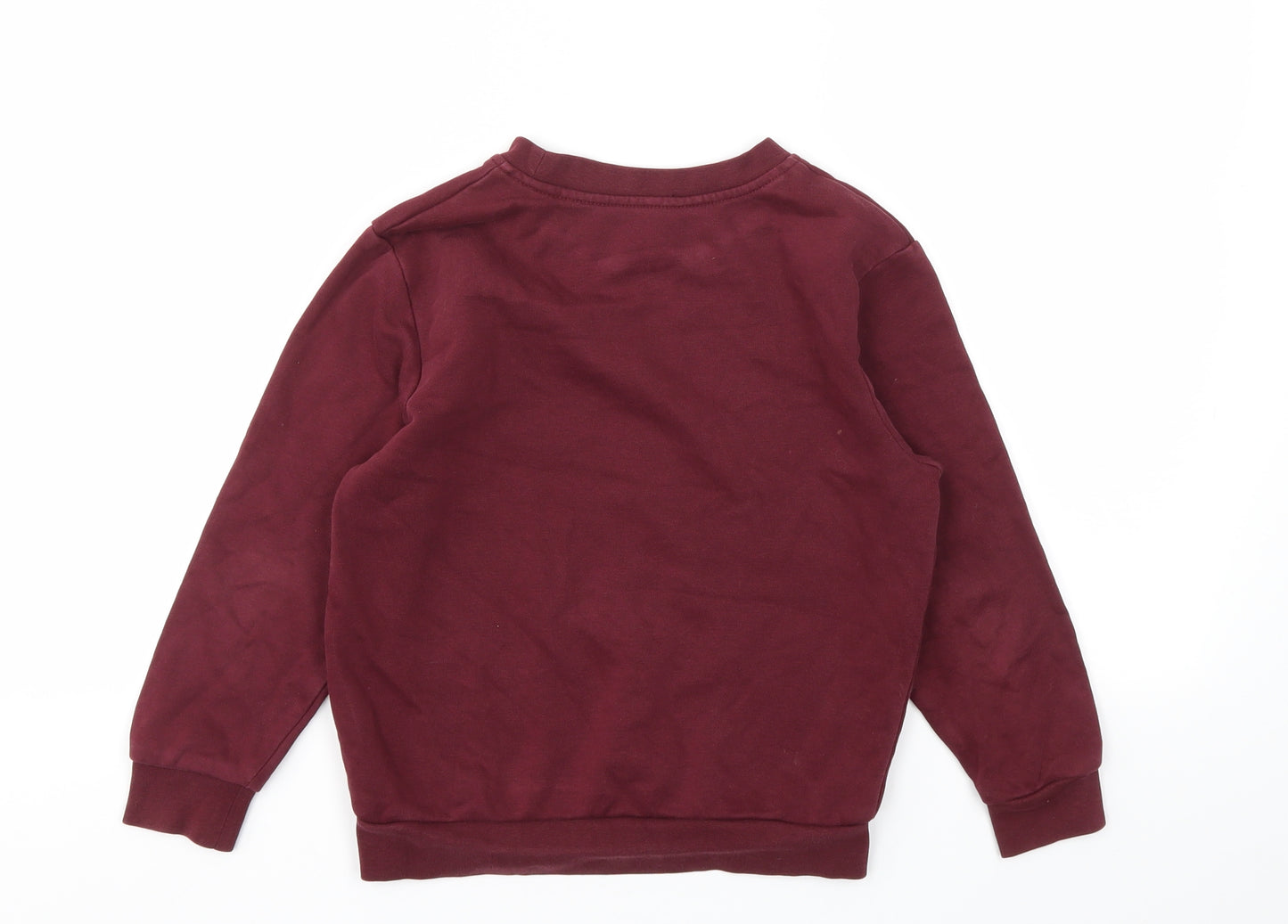 George Boys Red   Pullover Jumper Size 6-7 Years
