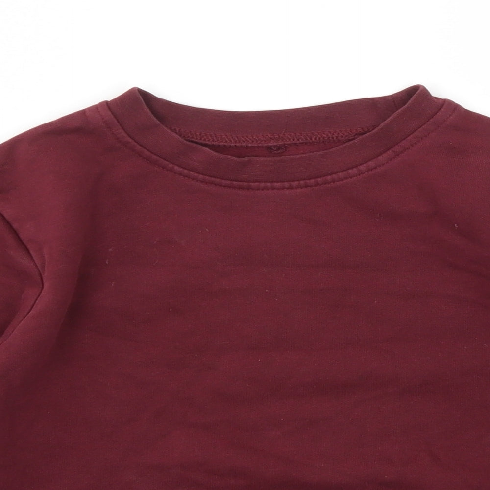 George Boys Red   Pullover Jumper Size 6-7 Years