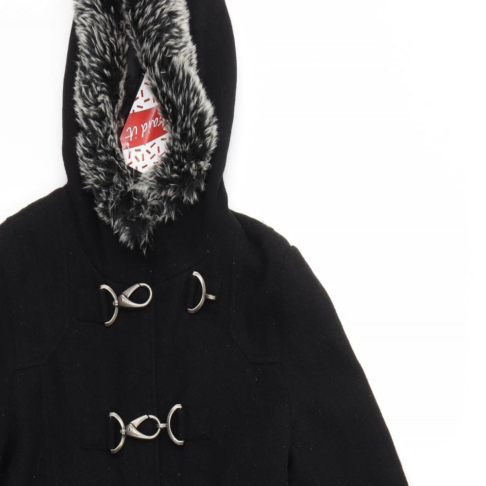 NEW LOOK  Womens Black   Jacket Coat Size 12