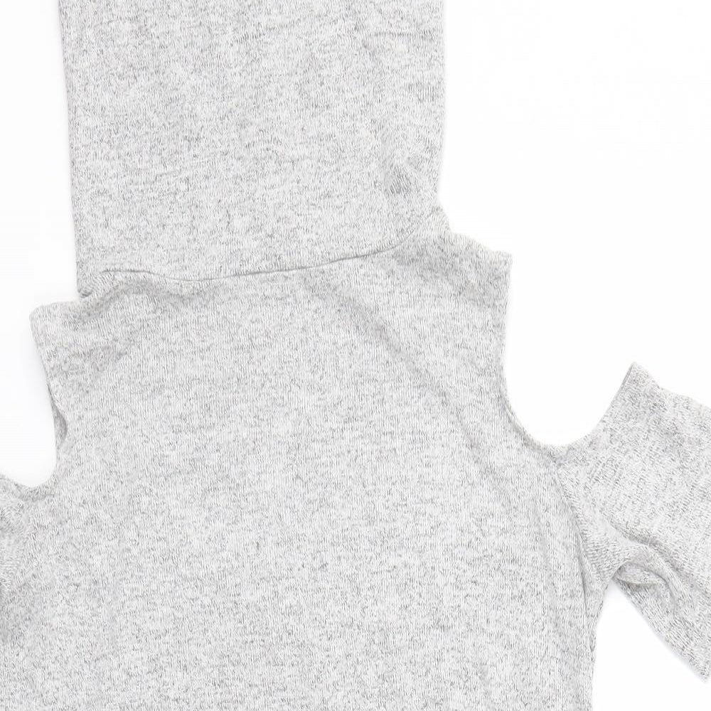 Select Womens Grey   Basic T-Shirt Size 8