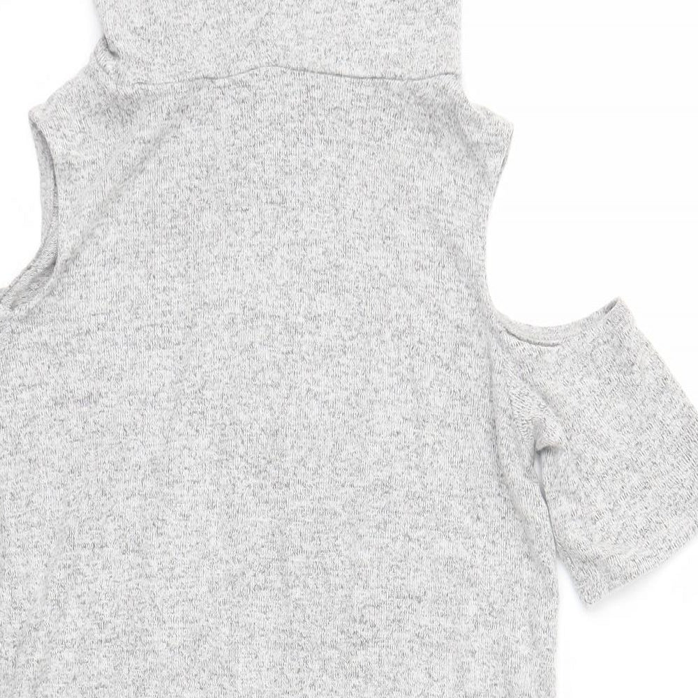 Select Womens Grey   Basic T-Shirt Size 8