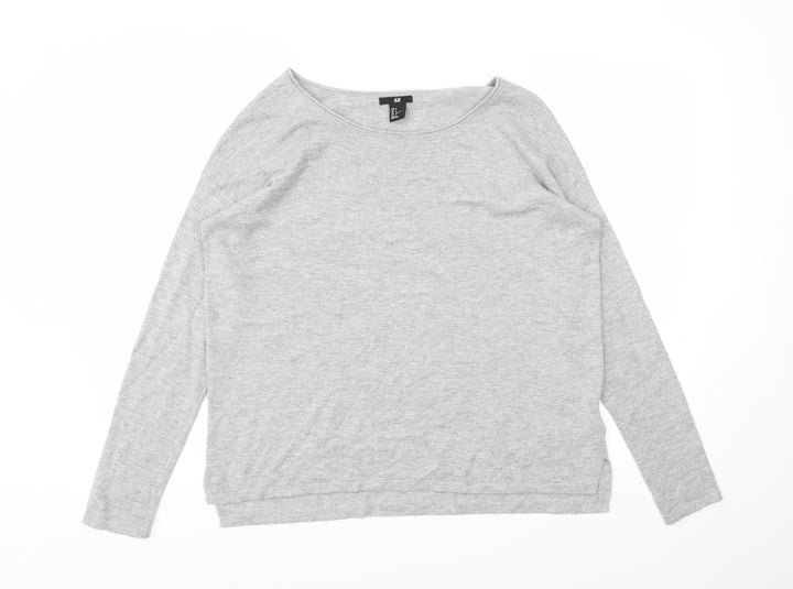 H&M Womens Grey Pullover Jumper Size S