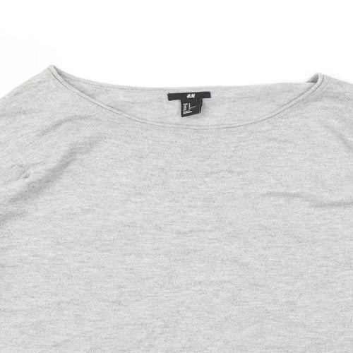 H&M Womens Grey   Pullover Jumper Size S
