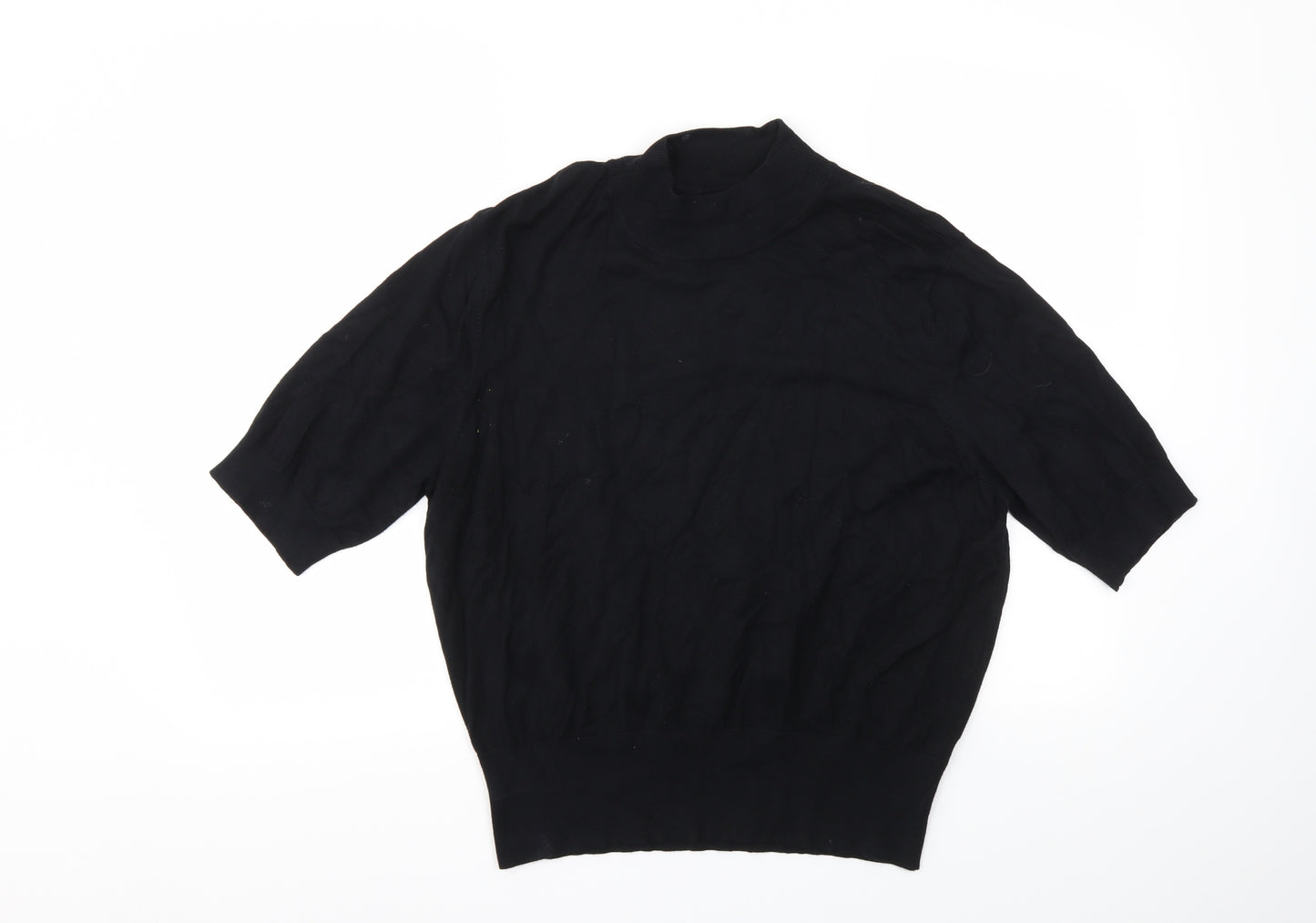 M&S Womens Black   Basic T-Shirt Size 22