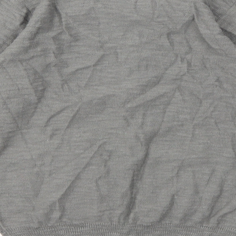 M&S Boys Grey   Cardigan Jumper Size 3-4 Years