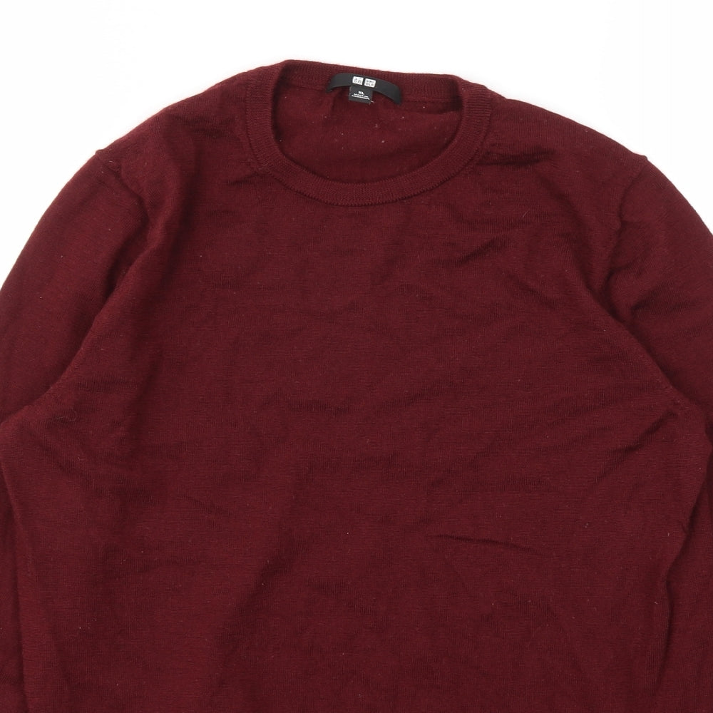 Uniqlo Mens Red   Pullover Sweatshirt Size XL