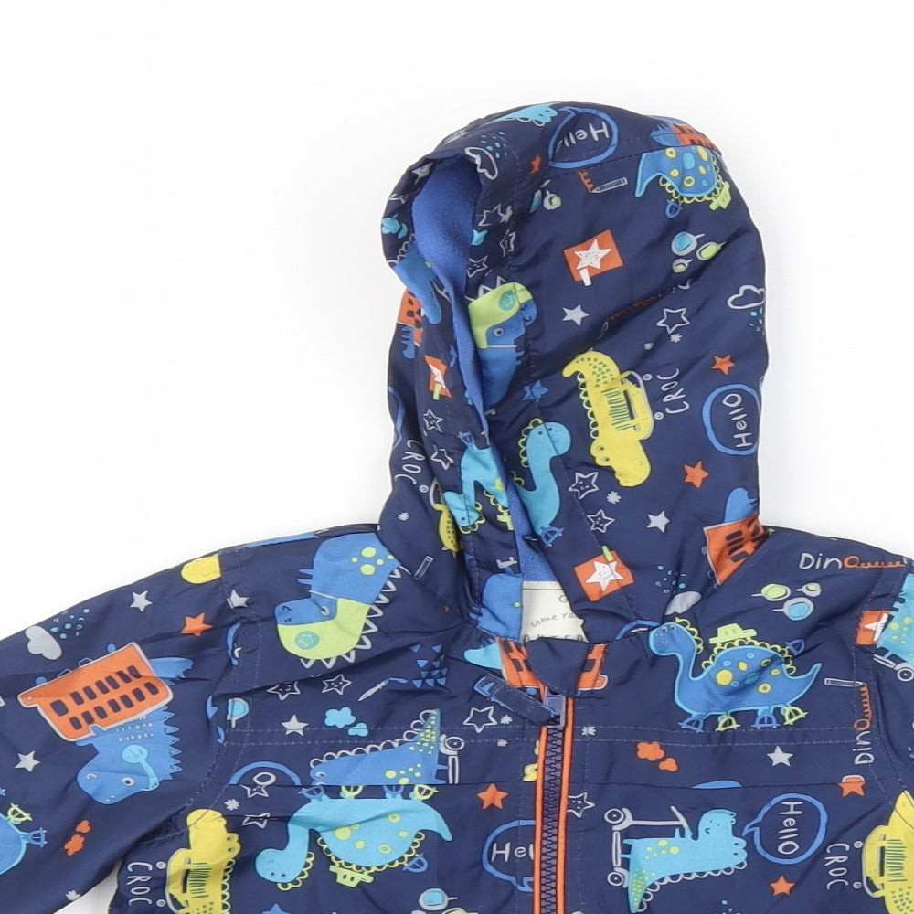 George Boys Multicoloured Animal Print  Basic Coat Coat Size 12-18 Months