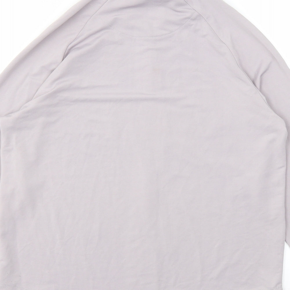 Boohoo Womens Purple   Basic T-Shirt Size 10