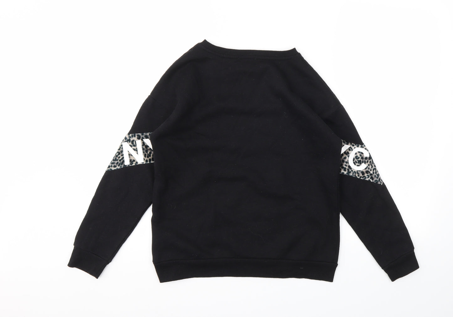 Primark Girls Black Camouflage  Pullover Jumper Size 13-14 Years