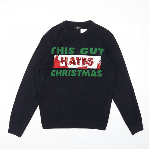 NEXT Mens Blue   Pullover Sweatshirt Size M