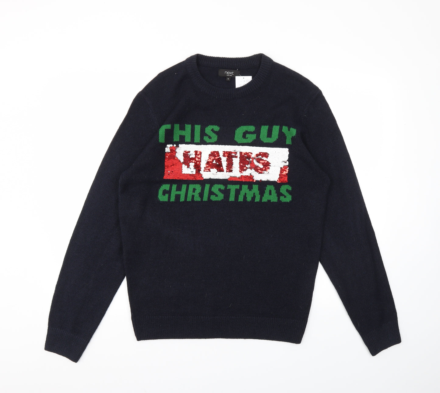 NEXT Mens Blue   Pullover Sweatshirt Size M