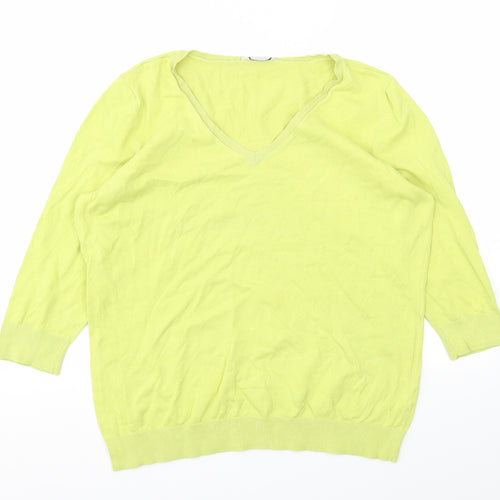 BHS Womens Yellow   Pullover Jumper Size 18