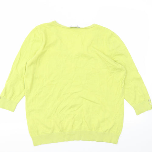 BHS Womens Yellow   Pullover Jumper Size 18