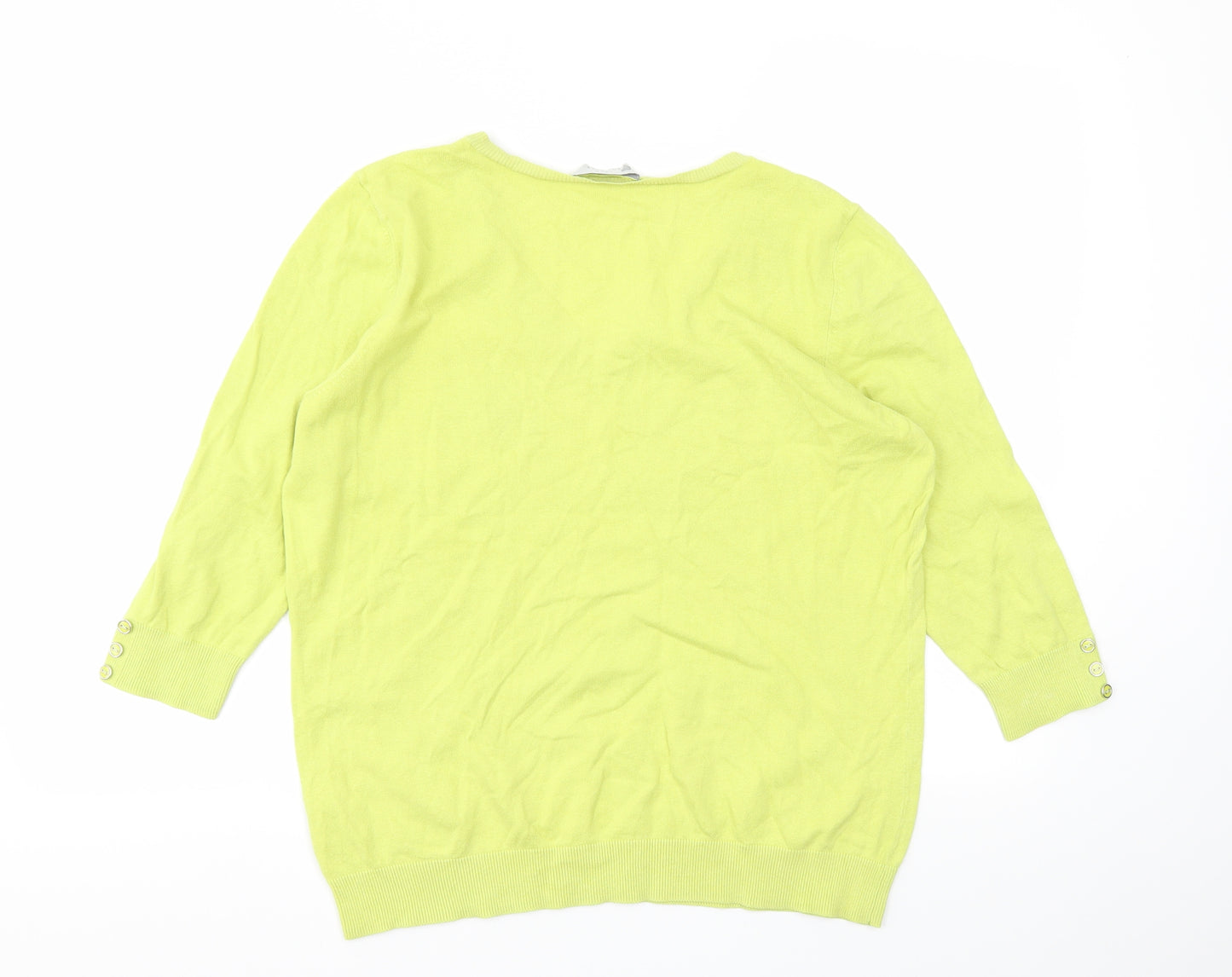 BHS Womens Yellow   Pullover Jumper Size 18
