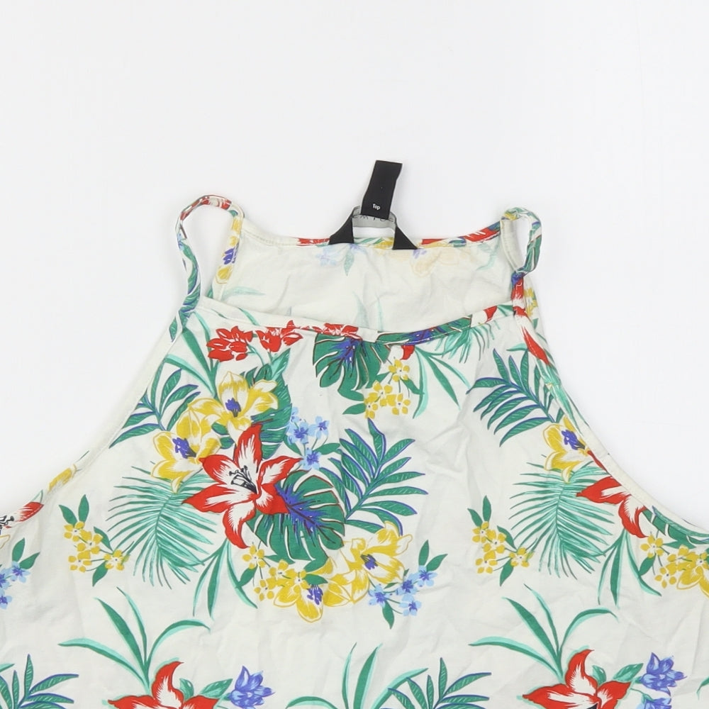 NEW LOOK  Womens Multicoloured Floral  Basic T-Shirt Size 16