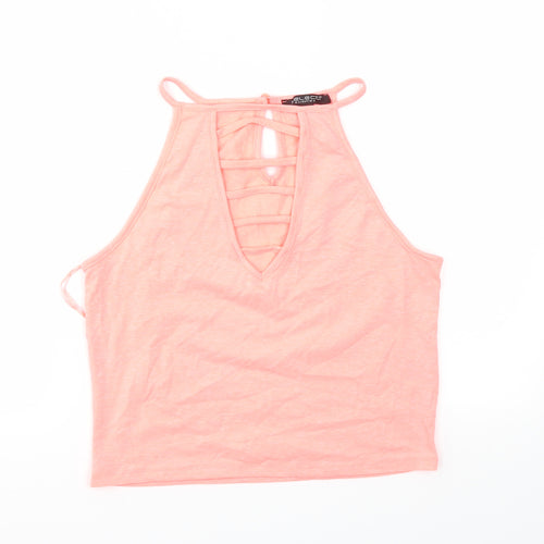 Select Womens Pink   Basic T-Shirt Size 14