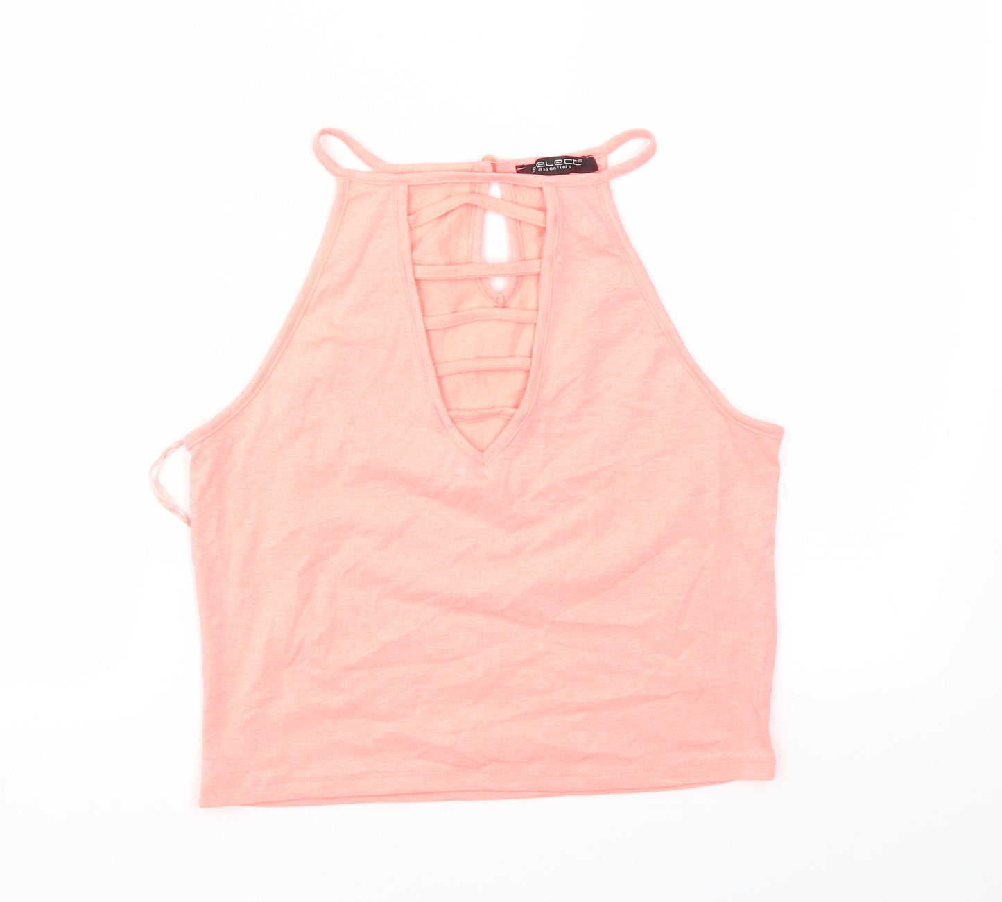 Select Womens Pink   Basic T-Shirt Size 14