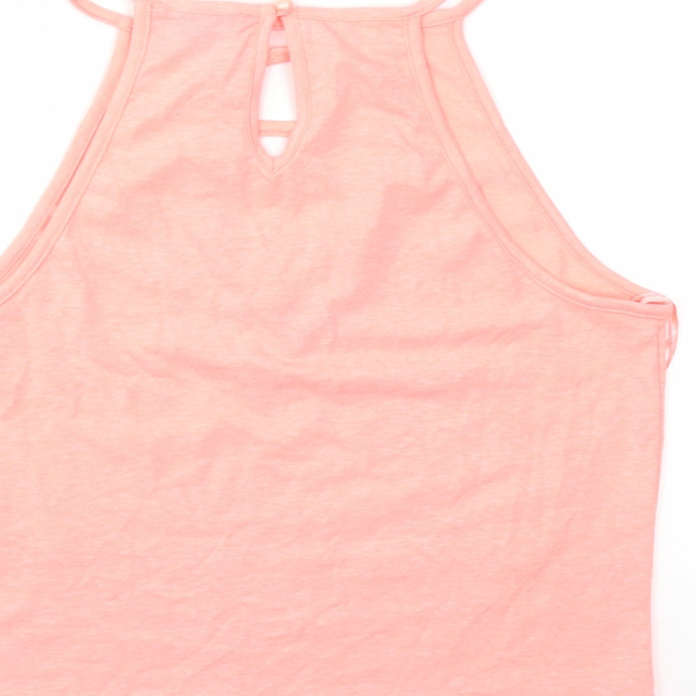 Select Womens Pink   Basic T-Shirt Size 14