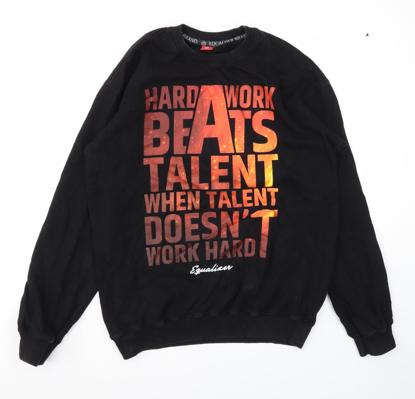 Preworn Mens Black   Pullover Sweatshirt Size XL