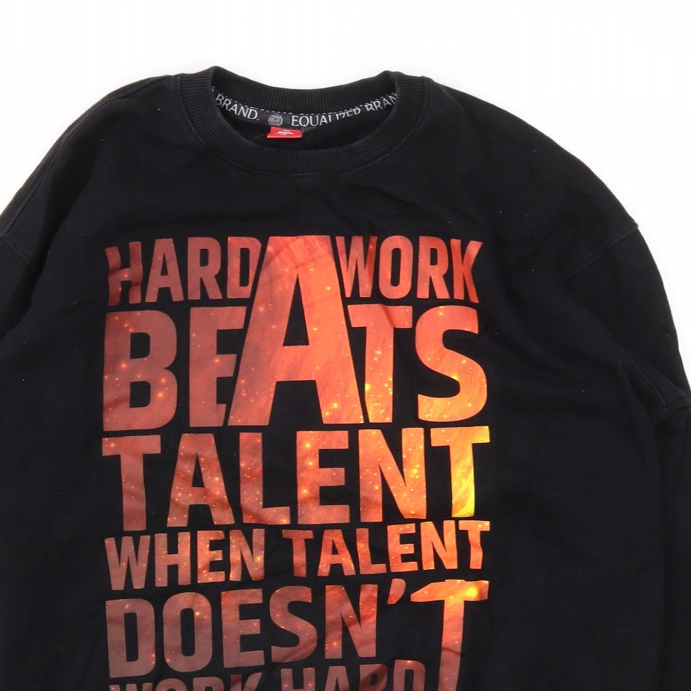 Preworn Mens Black   Pullover Sweatshirt Size XL