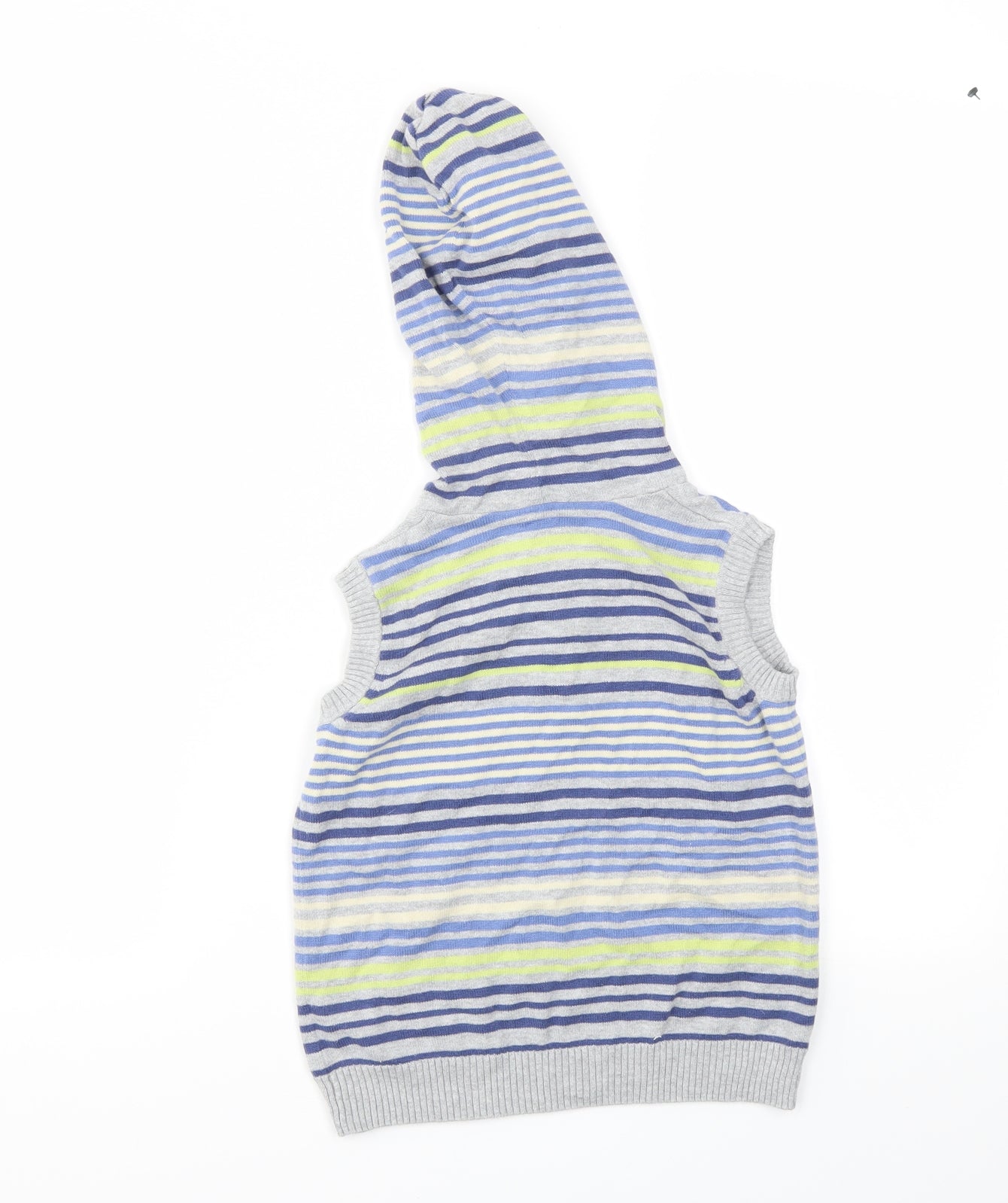 Preworn Boys Multicoloured Striped  Pullover Jumper Size 4-5 Years