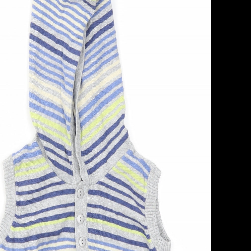 Preworn Boys Multicoloured Striped  Pullover Jumper Size 4-5 Years