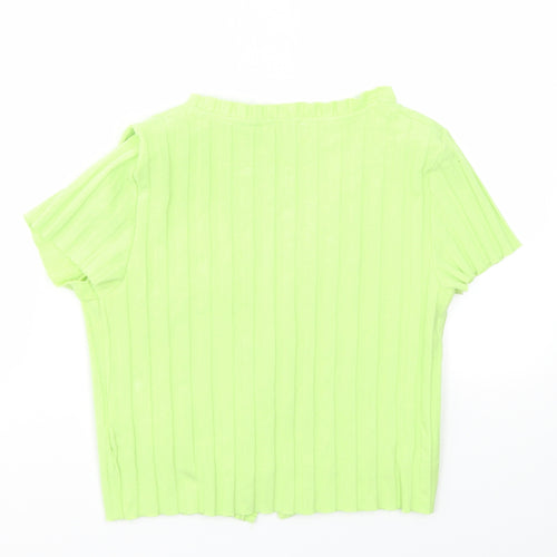 Bershka Womens Green   Cardigan Jumper Size L