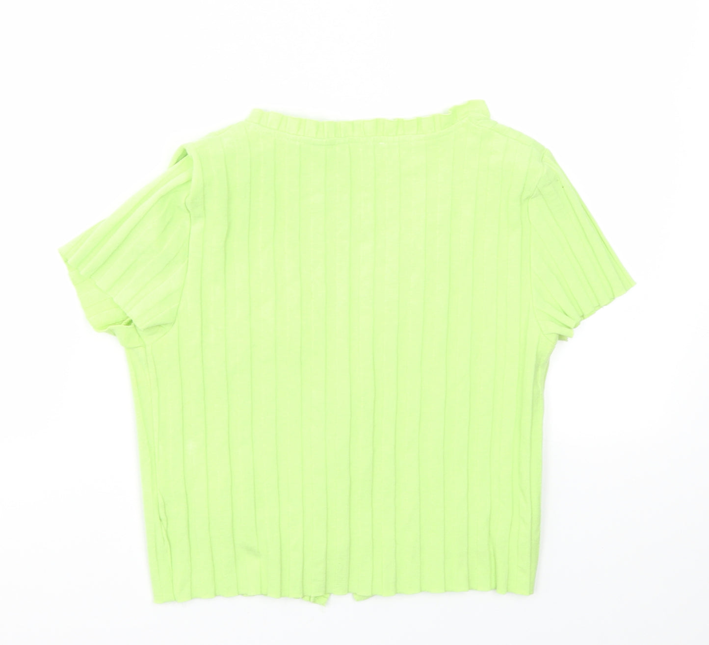 Bershka Womens Green   Cardigan Jumper Size L