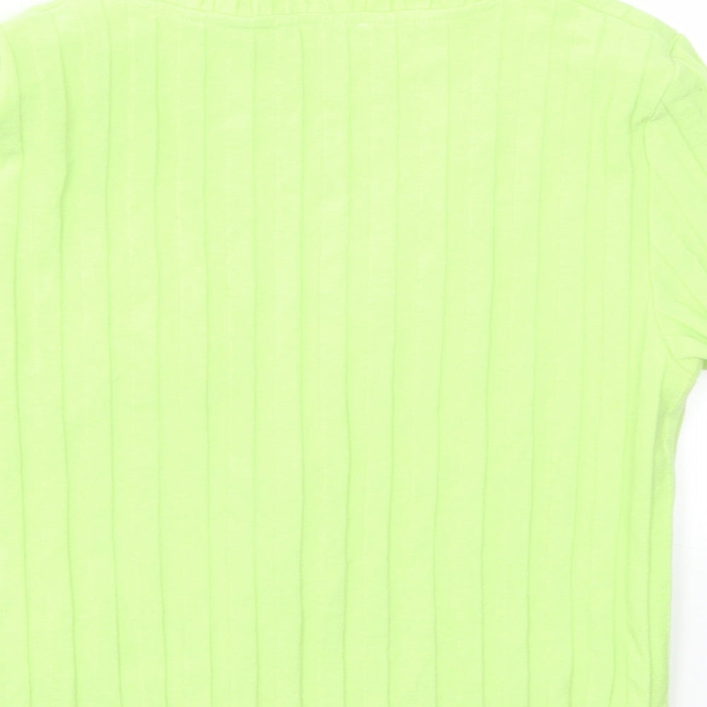 Bershka Womens Green   Cardigan Jumper Size L