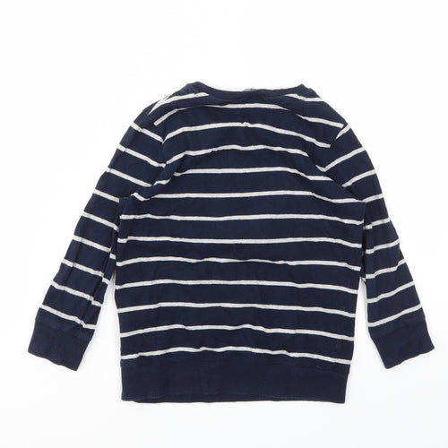 PEP&CO  Boys Blue Animal Print  Basic T-Shirt Size 4-5 Years