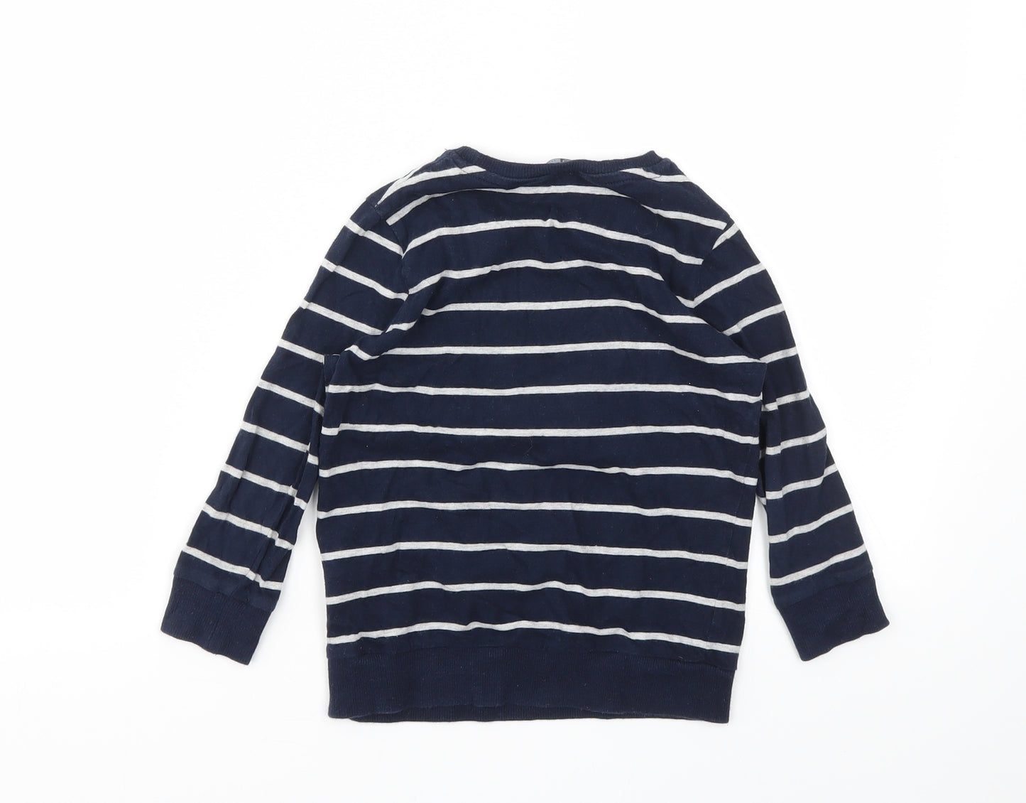 PEP&CO  Boys Blue Animal Print  Basic T-Shirt Size 4-5 Years