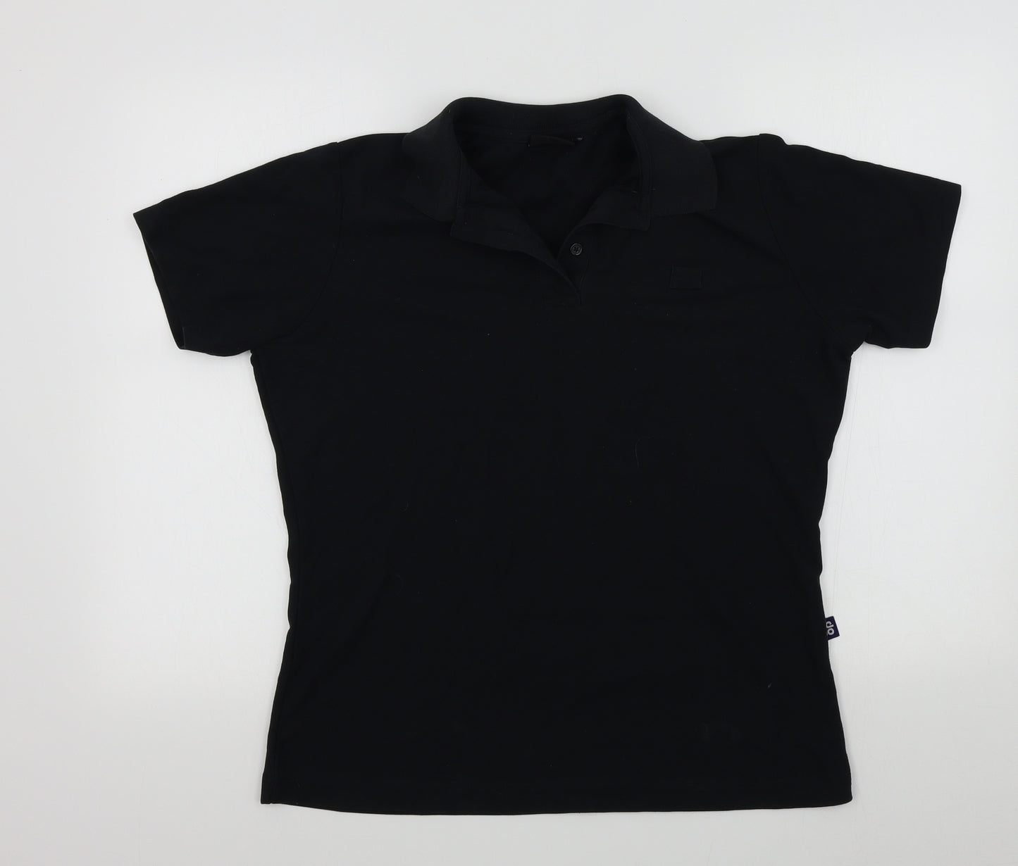 Dimensions Mens Black Colourblock   Polo Size L