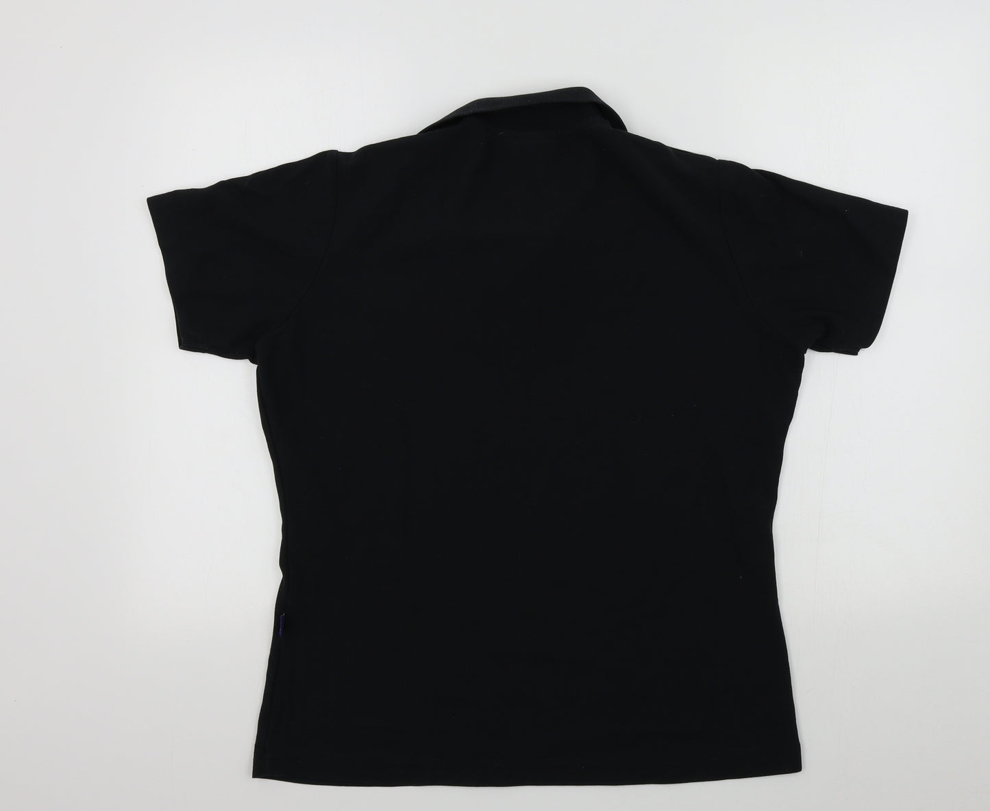 Dimensions Mens Black Colourblock   Polo Size L