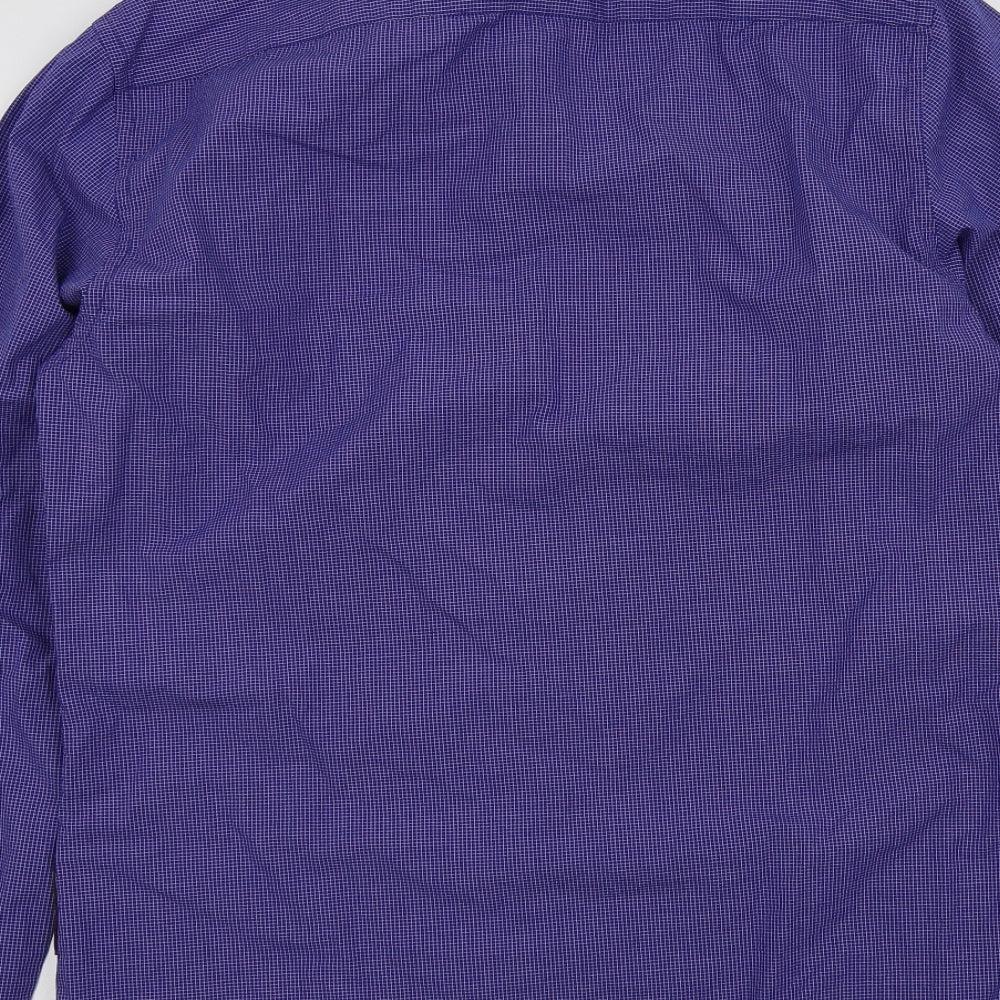 Scotch & Soda Mens Blue Geometric   Button-Up Size M