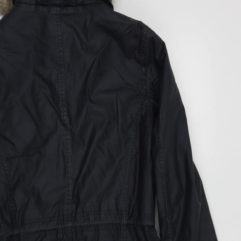 M&S Womens Blue   Overcoat Coat Size 10