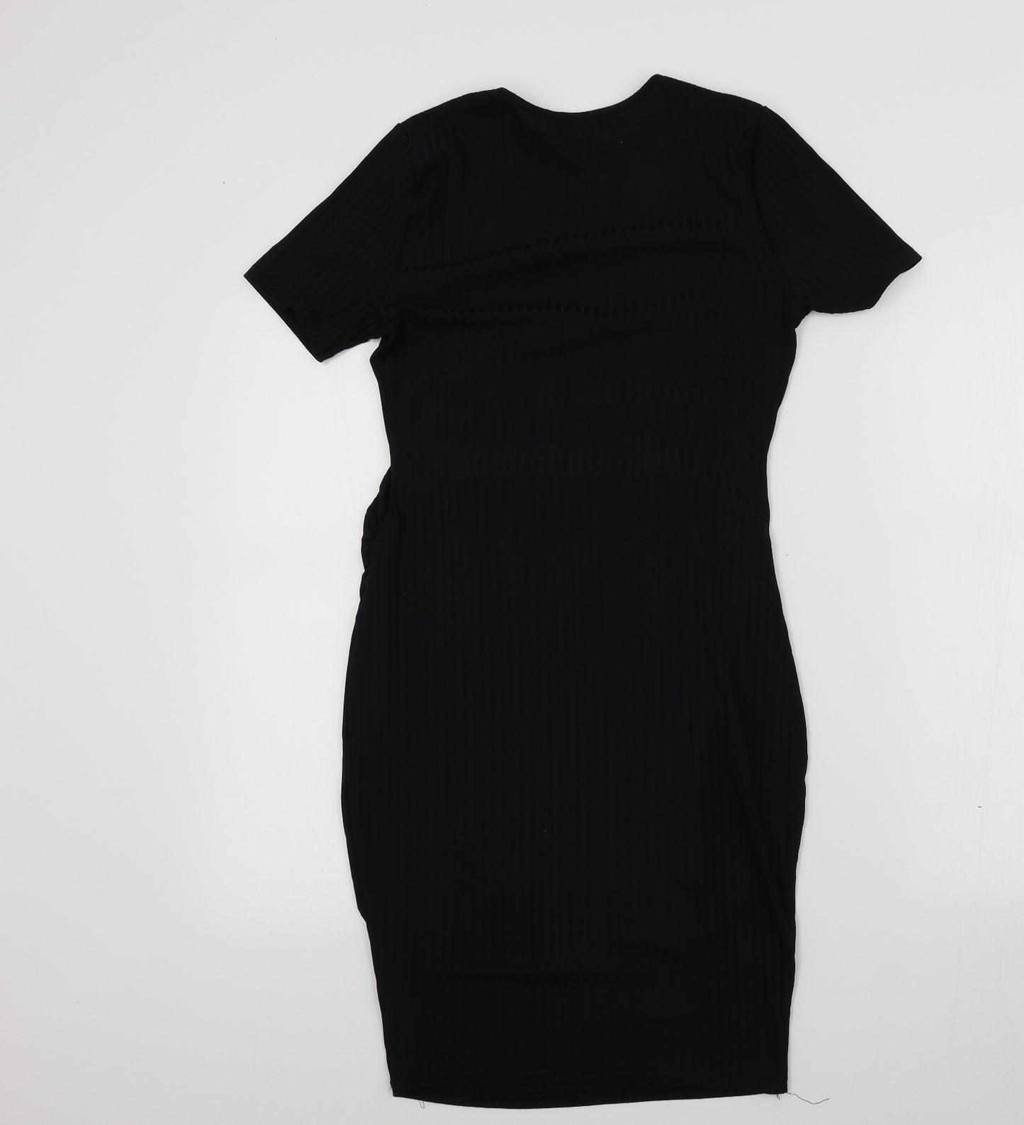 Boohoo Womens Black Colourblock  A-Line  Size 8
