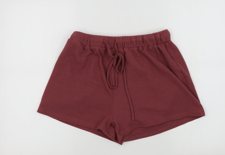 Preworn Womens Pink Colourblock Bermuda Shorts Size L