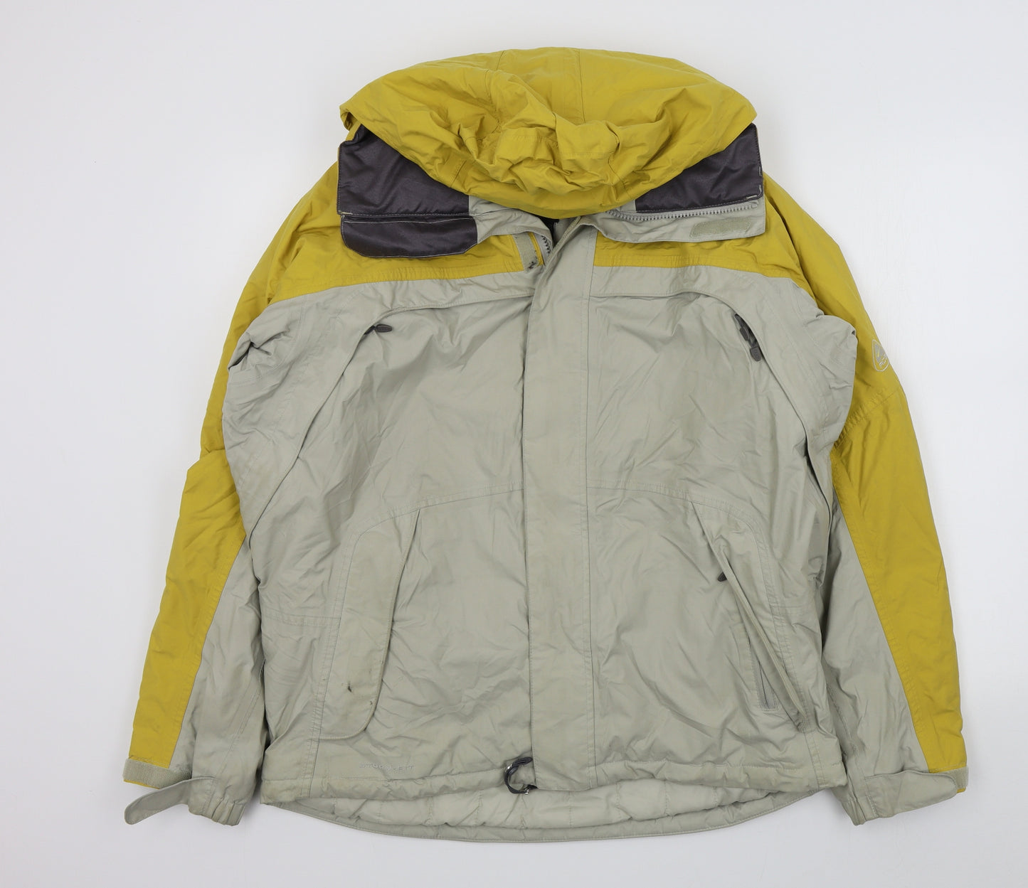 Nike Mens Yellow   Overcoat Coat Size M
