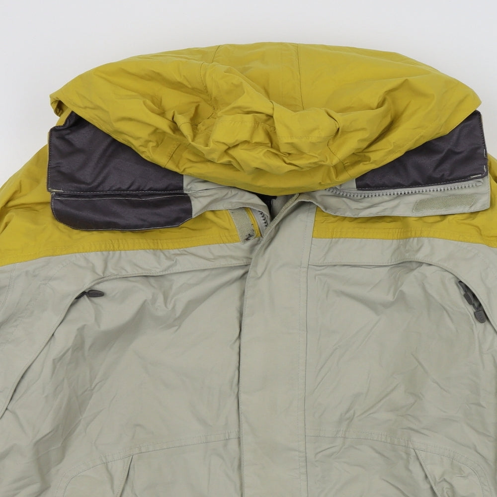 Nike Mens Yellow   Overcoat Coat Size M